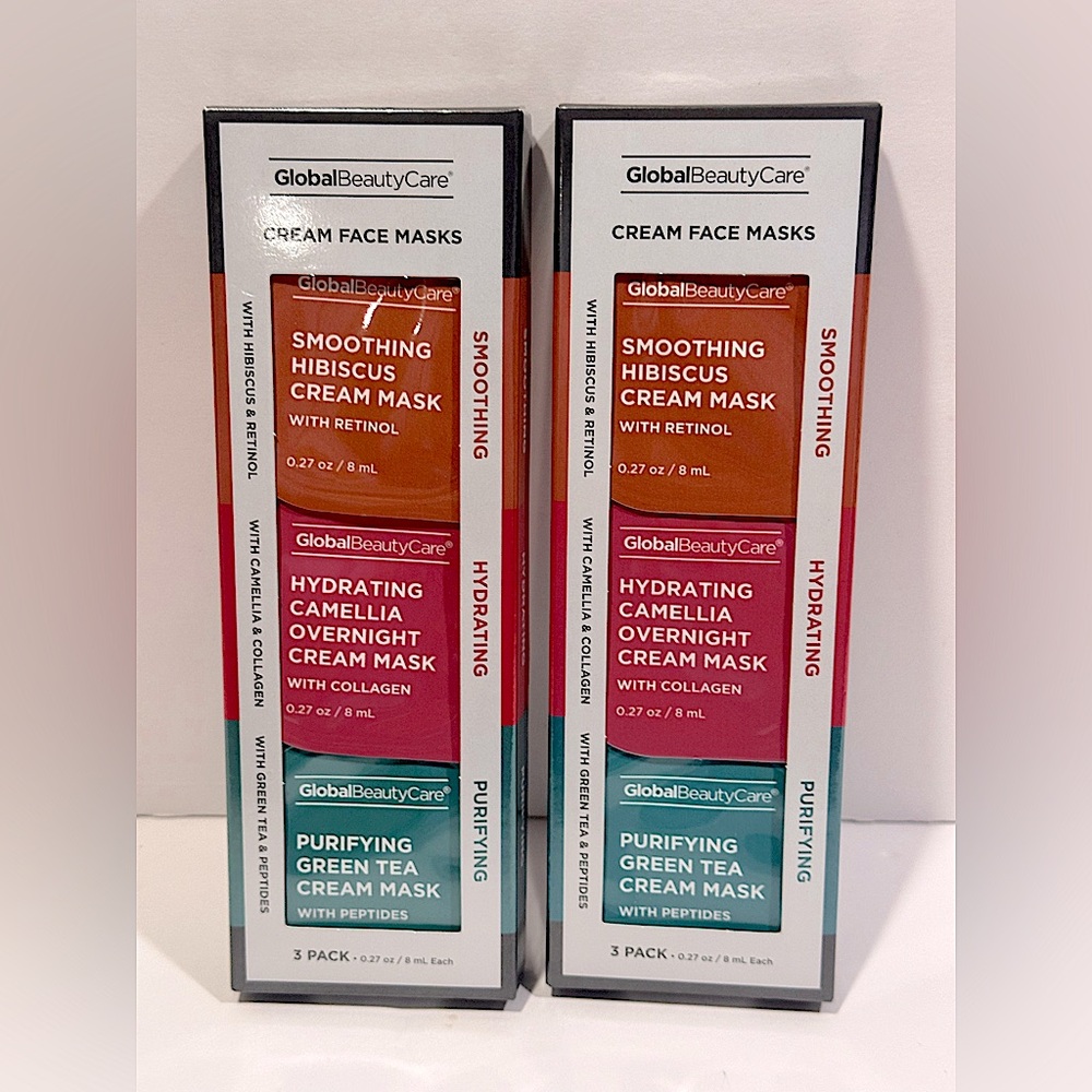 Global Beauty Care  CREAM FACE MASKS SETS Set of 2